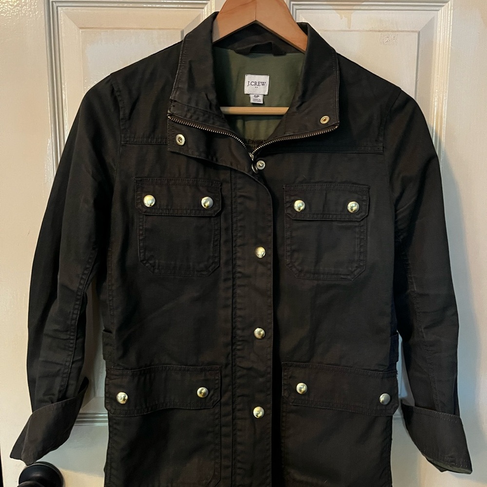 Resin-coated twill field jacket